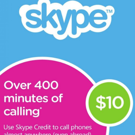 $10 Skype Credit - Skype 10$ - Skype 10 USD